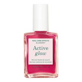 MANUCURIST Active Glow - Make-up & Care Nail Polish Blueberry (15 ml)