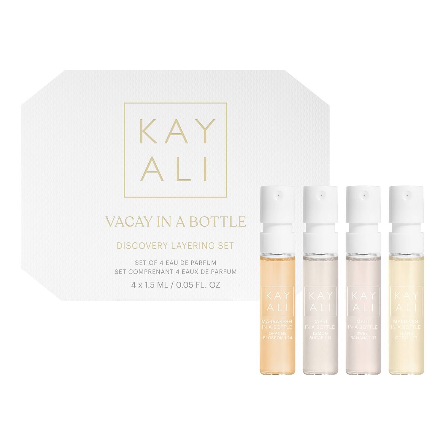 KAYALI Vacay in a Bottle Sample Set FEELUNIQUE