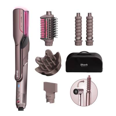 SHARK FlexFusion Straight 5-in-1 Air & Ceramic Styler  Cosmic Blush