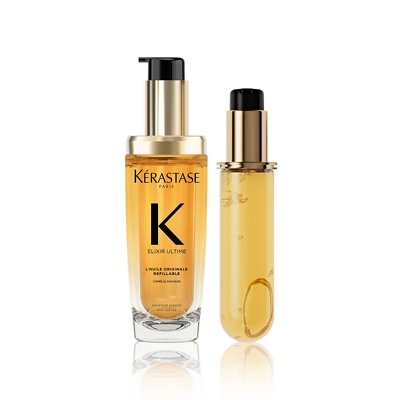 Kérastase Elixir Ultime Hair Oil L'Huile Originale Refillable Hair Oil & Refill Capsule Duo