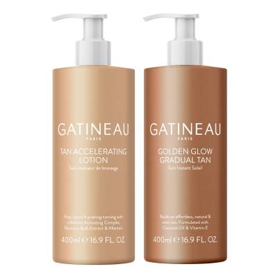 GATINEAU GATINEAU Tan Accelerating Lotion and Golden Glow Gradual Tan Duo (Worth £113) 800ml