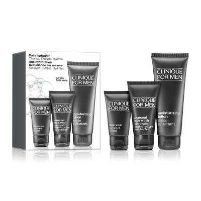 CLINIQUE Daily Hydration Men's for Normal to Dry Skin Skincare Set