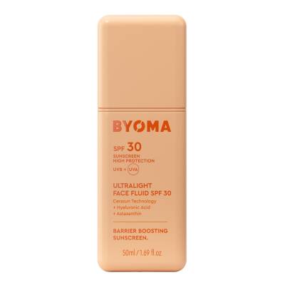 BYOMA Ultralight Face Fluid SPF30 Sunscreen 50ml