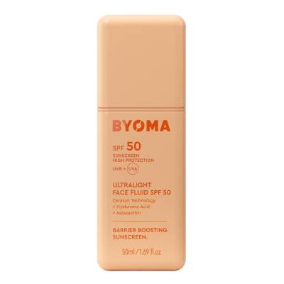 BYOMA Ultralight Face Fluid SPF50 Sunscreen 50ml