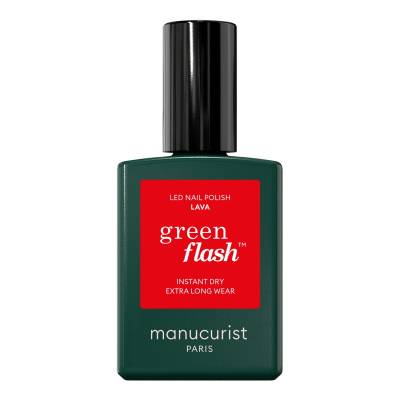 MANUCURIST LED Nail Polish Green 15ml Green Flash Lava