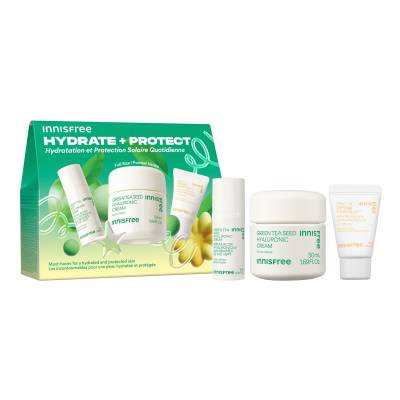 INNISFREE Set Hydrate + Protect - Set Hydration and Daily UV Protection 10 ml + 10 ml + 50 ml