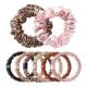 SLIP Pure Silk Assorted Scrunchies Set of 8 Sunset
