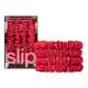 SLIP Pure Silk Skinny Scrunchies Red Set of 4