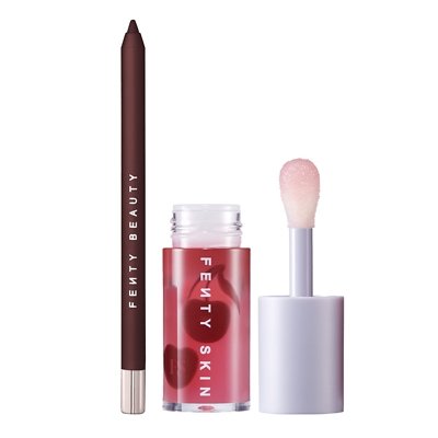 Fenty Treatz Lip Oil & Trace’ Out Lip Liner in Brown'd Out Bundle
