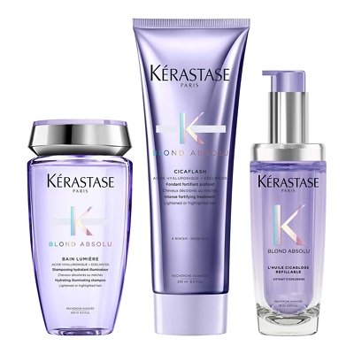 KÉRASTASE Blond Absolu Shampoo, Conditioner and Oil Trio