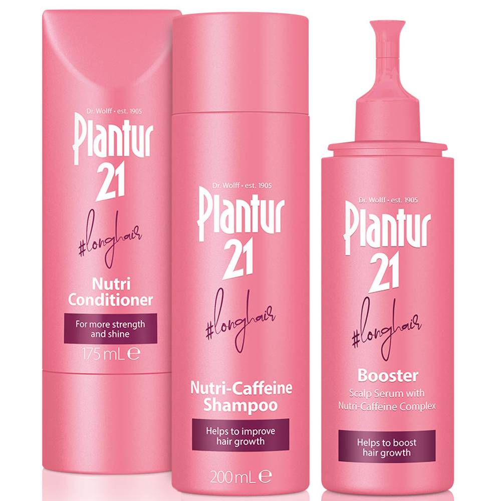 Plantur 21 #longhair Nutri-Caffeine Shampoo Conditioner and Hair Serum