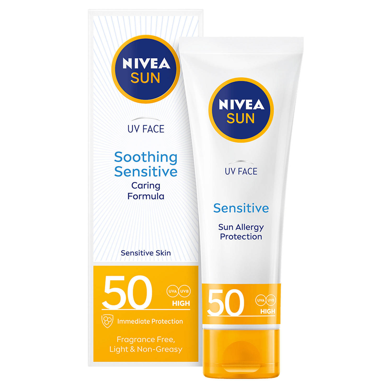 Nivea Sun Sensitive UV Soothing Face Cream 50ml
