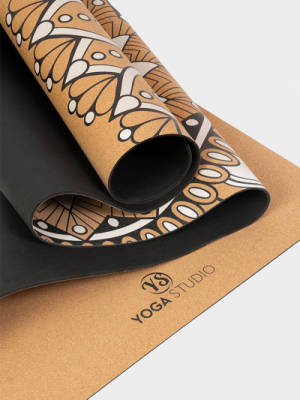 Yoga Studio Mandala Cork Yoga Mat - 4mm | FEELUNIQUE