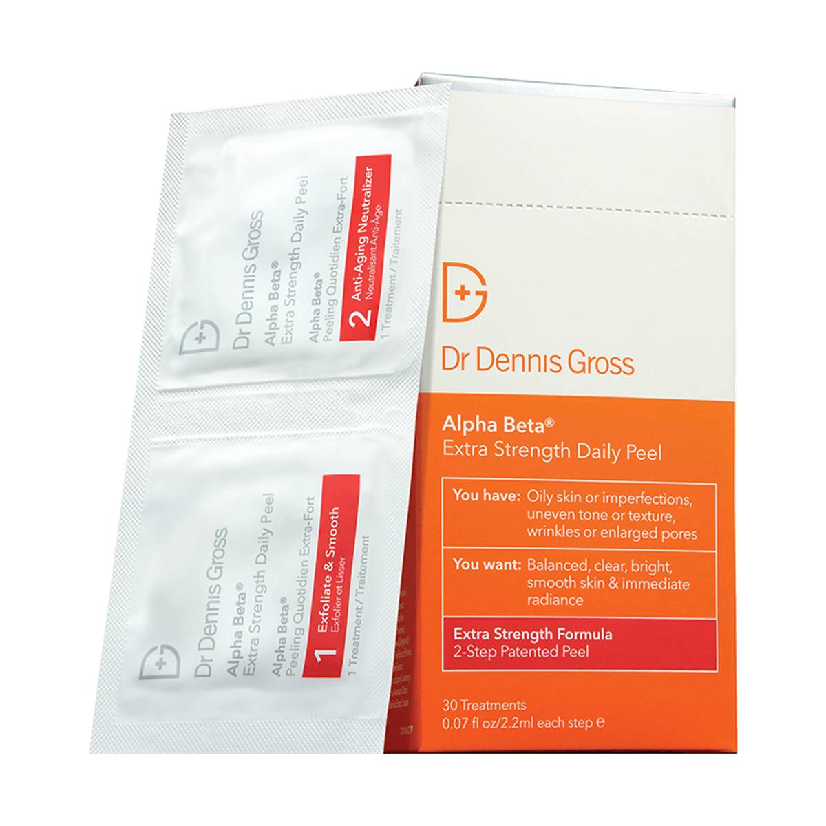 Dr Dennis Gross Alpha Beta Extra Strength 2-Step Daily Peel - 30 packettes
