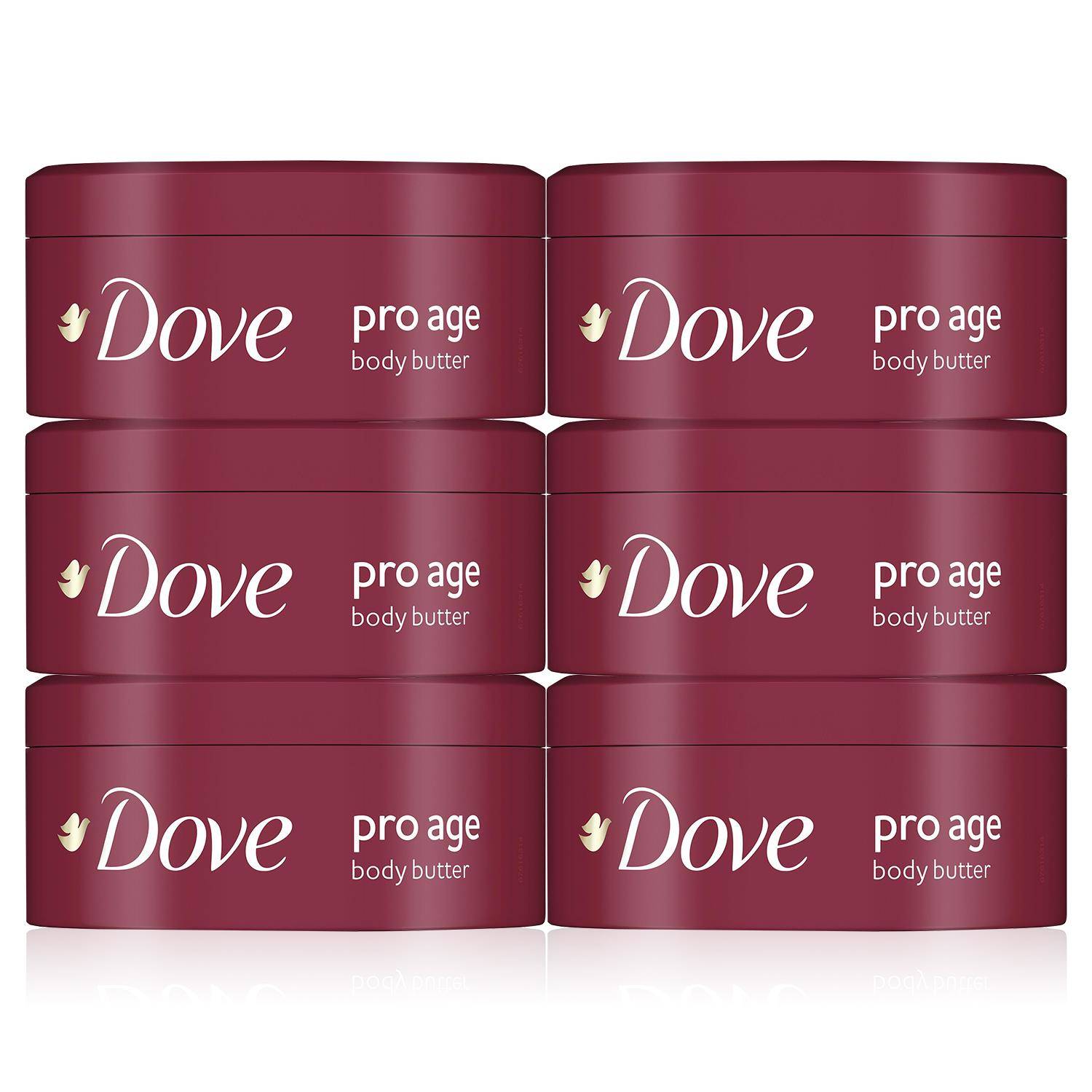 Dove Pro Age Body Butter Nourishing Body Care+Moisture with Olive Oil; 6x250ml