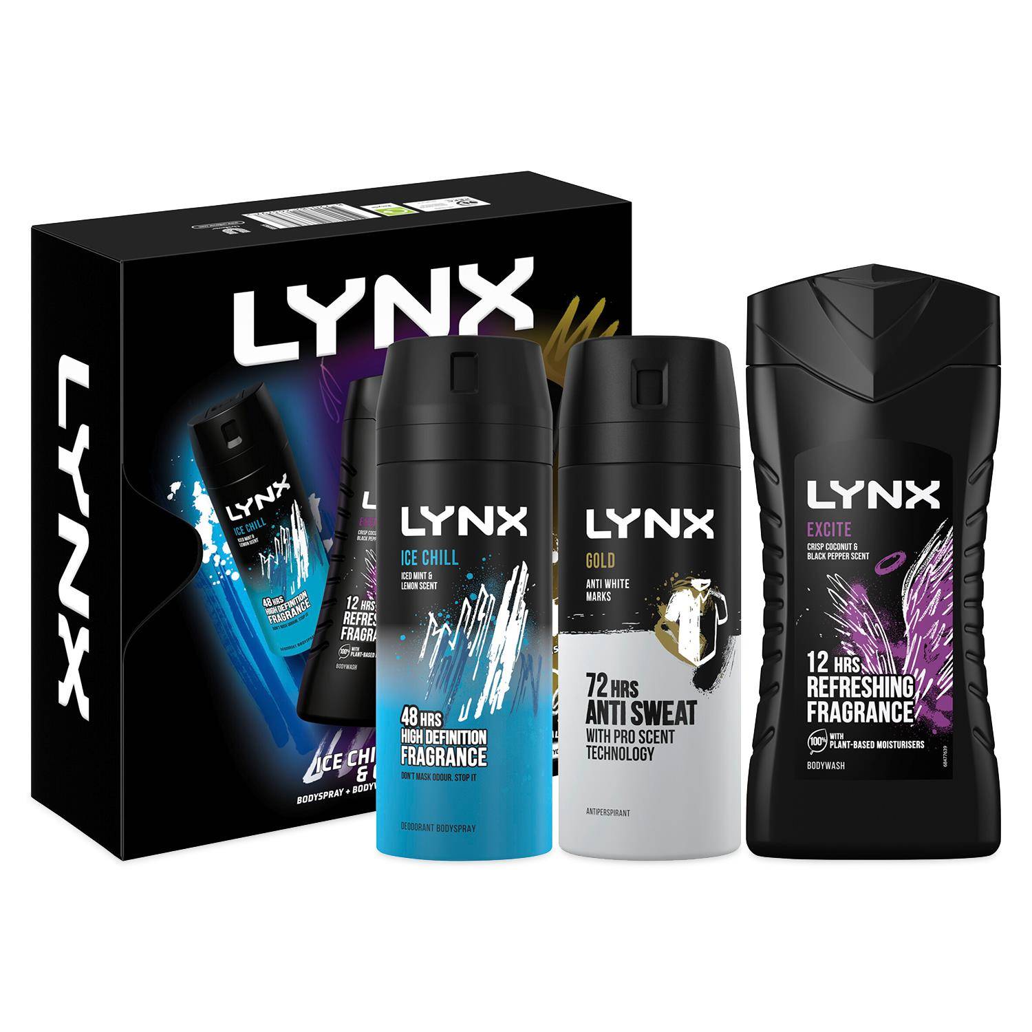Lynx All-Stars Gift Set For Men Bodyspray; Bodywash & APA Deo Gift For Him