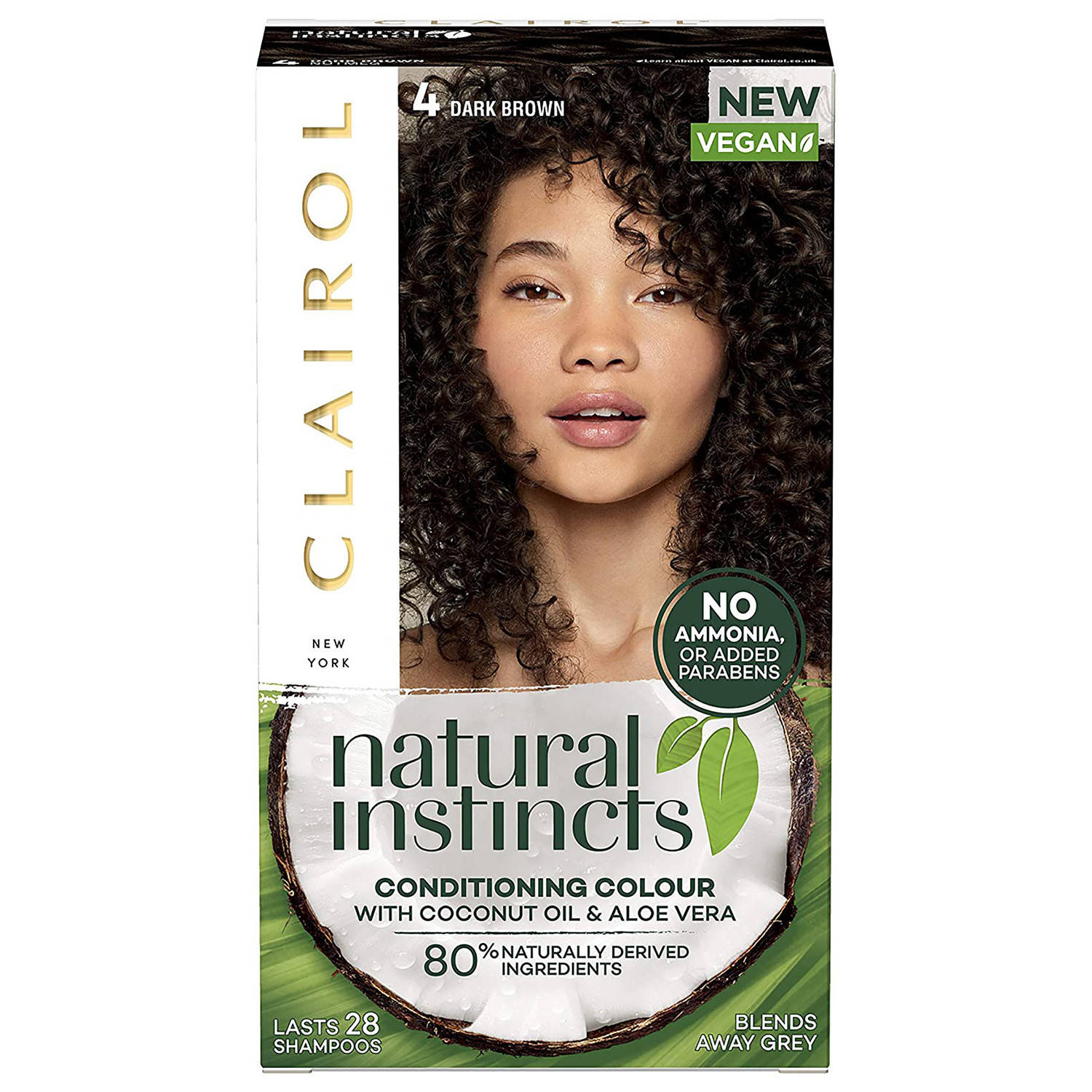 Clairol Natural Instincts Hair Dye 4 Dark Brown