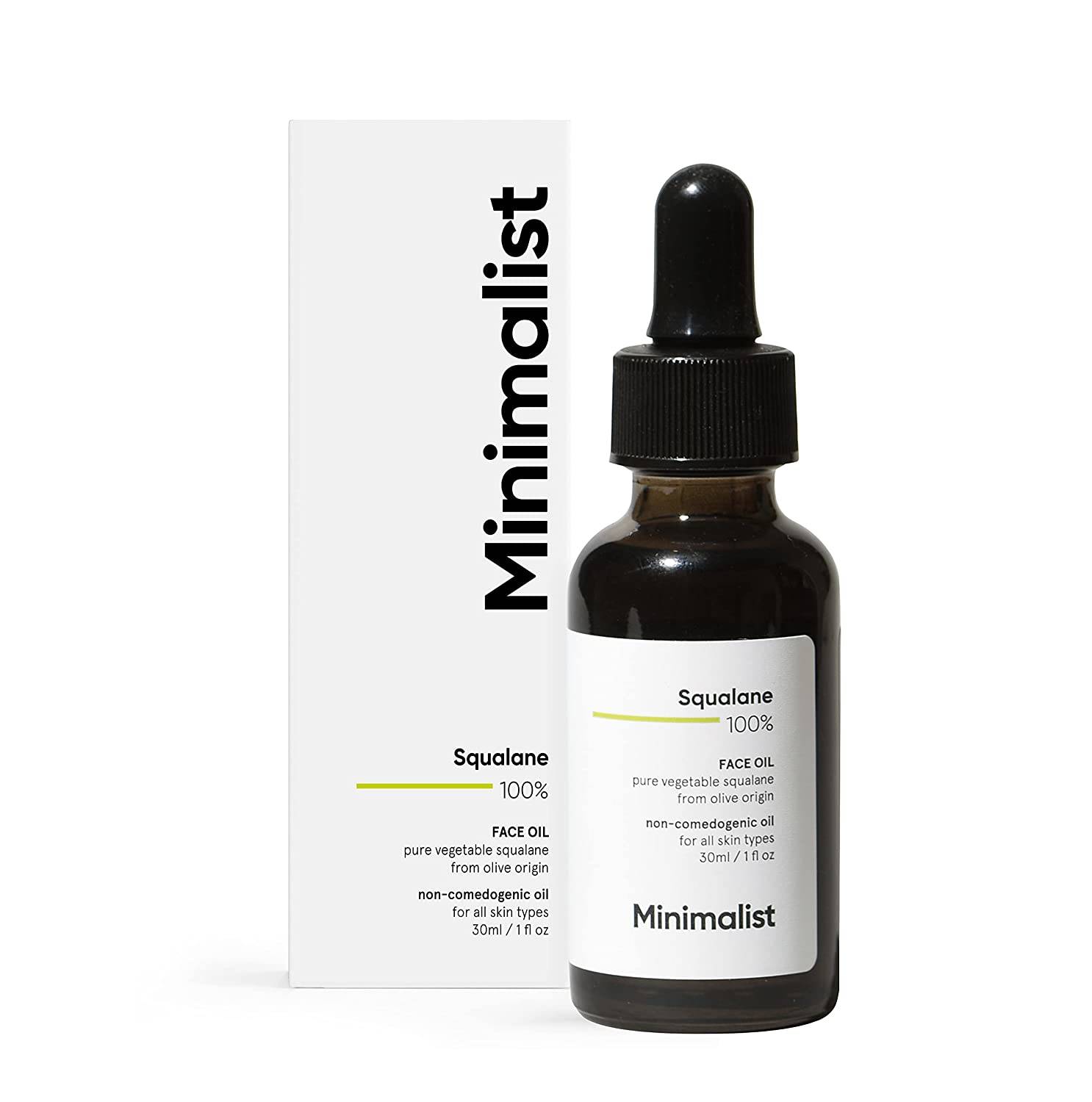 Minimalist 100% Squalane Face Oil for Skin Hydration; Moisturisation and Reducing Fine Lines | 30ml