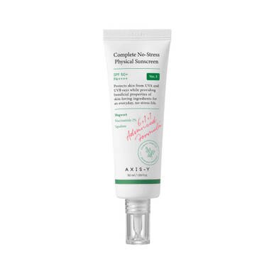 AXIS-Y Complete No-Stress Physical Sunscreen SPF50+ PA++++ 50ml