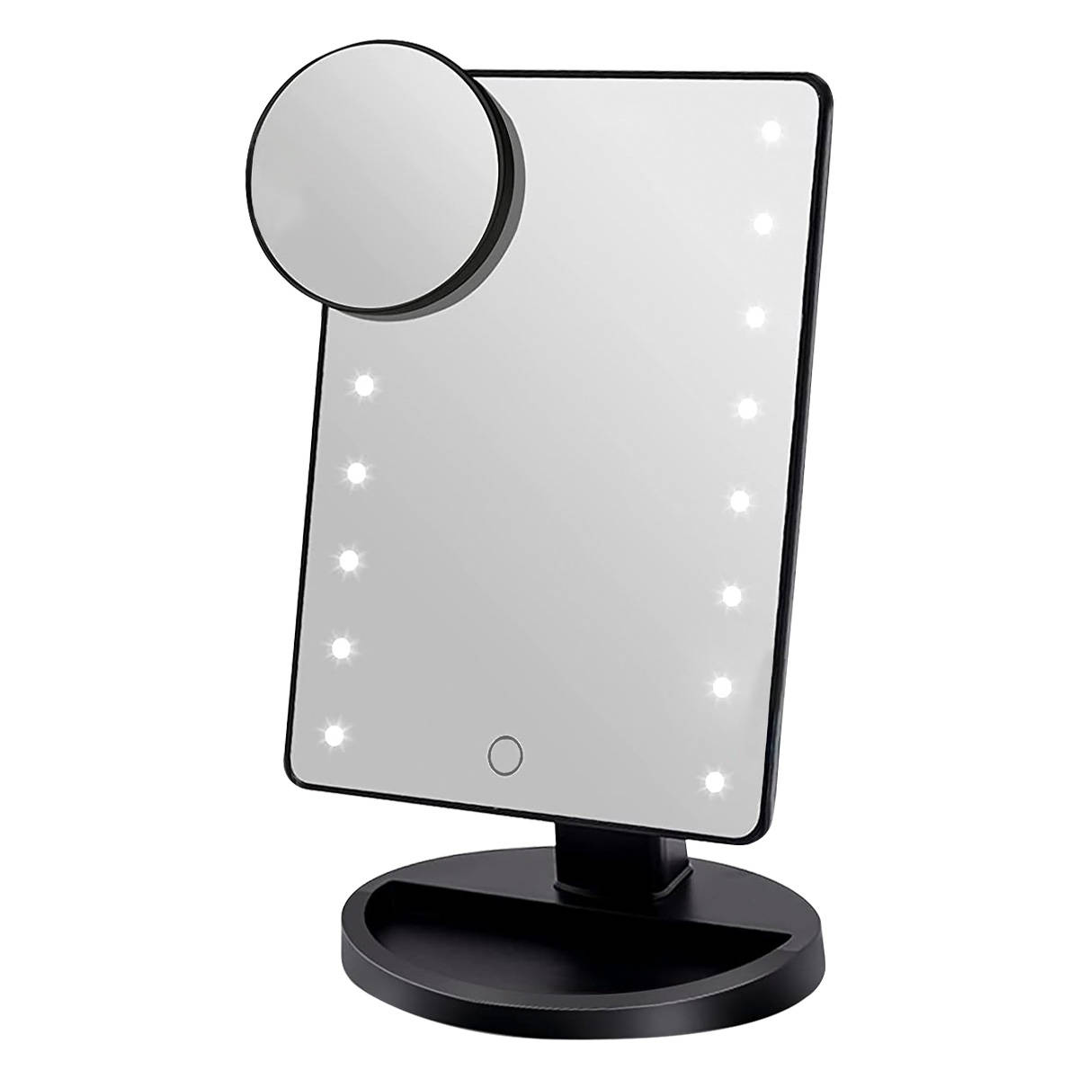 UNIQ Classic Star Makeup Mirror with LED and 10X � Black