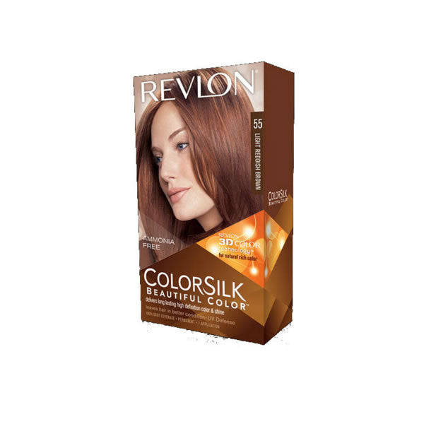 Revlon ColorSilk Permanent Hair Colour - 55 Light Reddish Brown