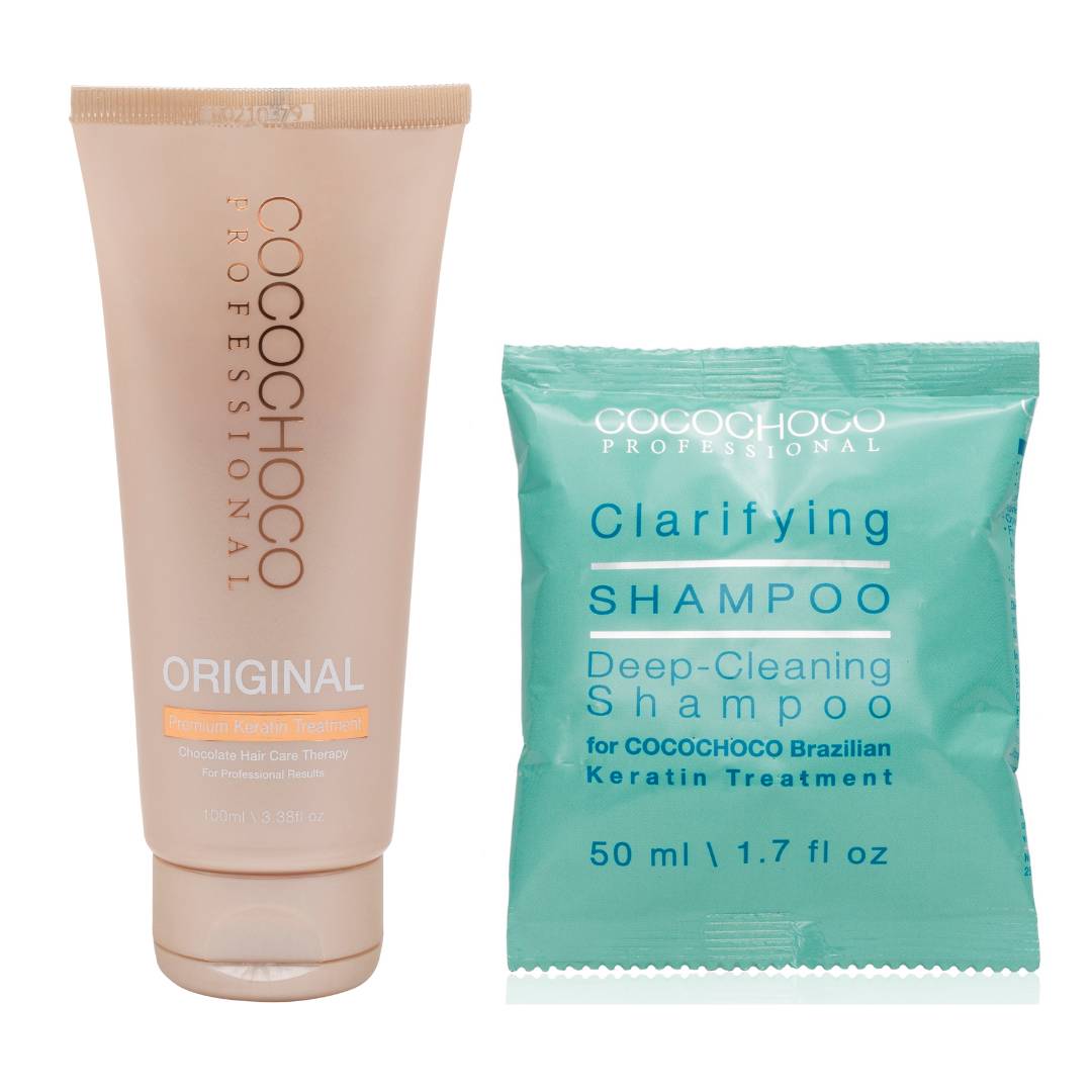 COCOCHOCO Original Brazilian Keratin Hair Treatment 100ml Kit With Clarifying Shampoo 50ml