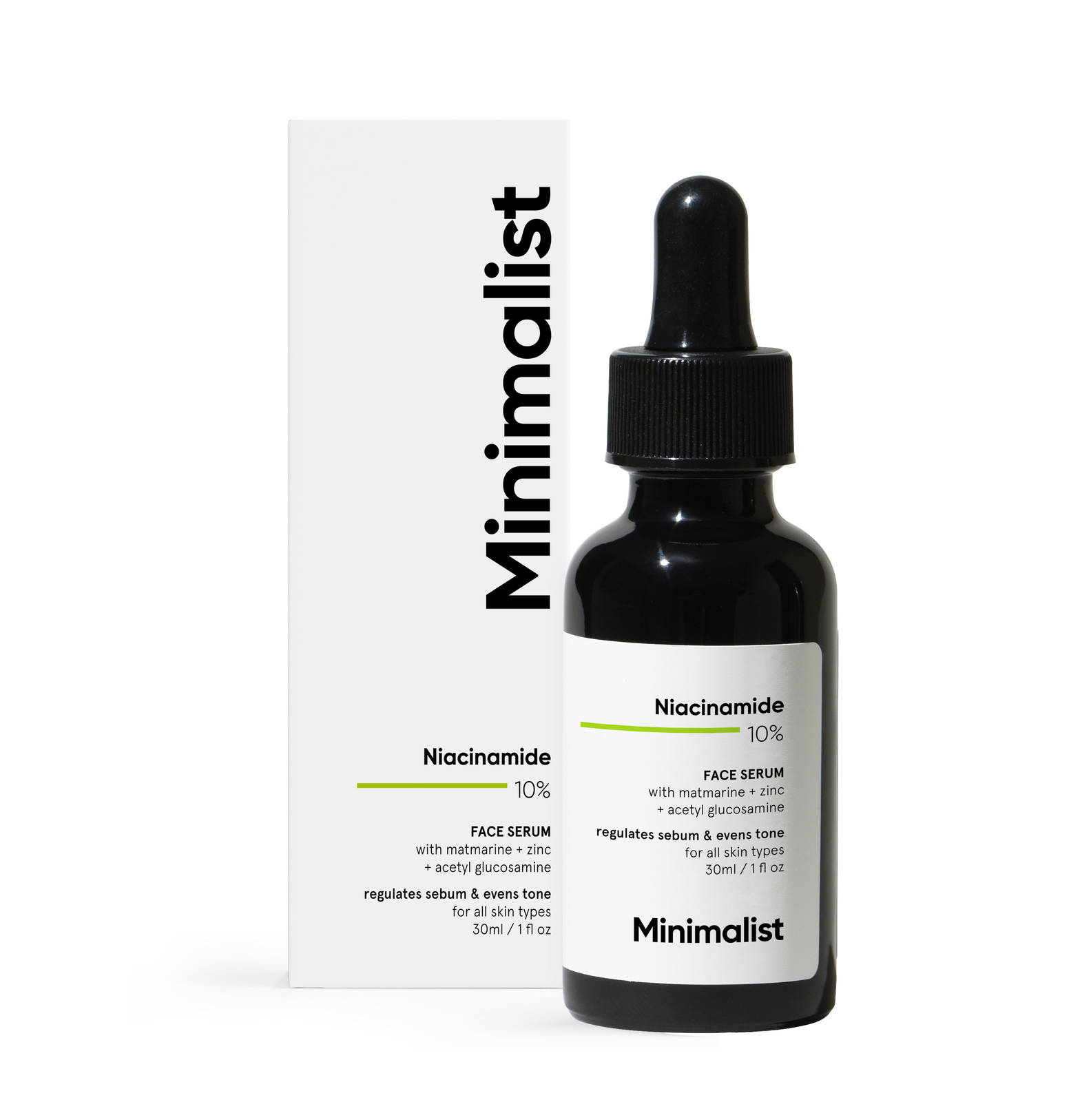 Minimalist 10% Niacinamide Face Serum for Oily and Acne Prone Skin | 30ml