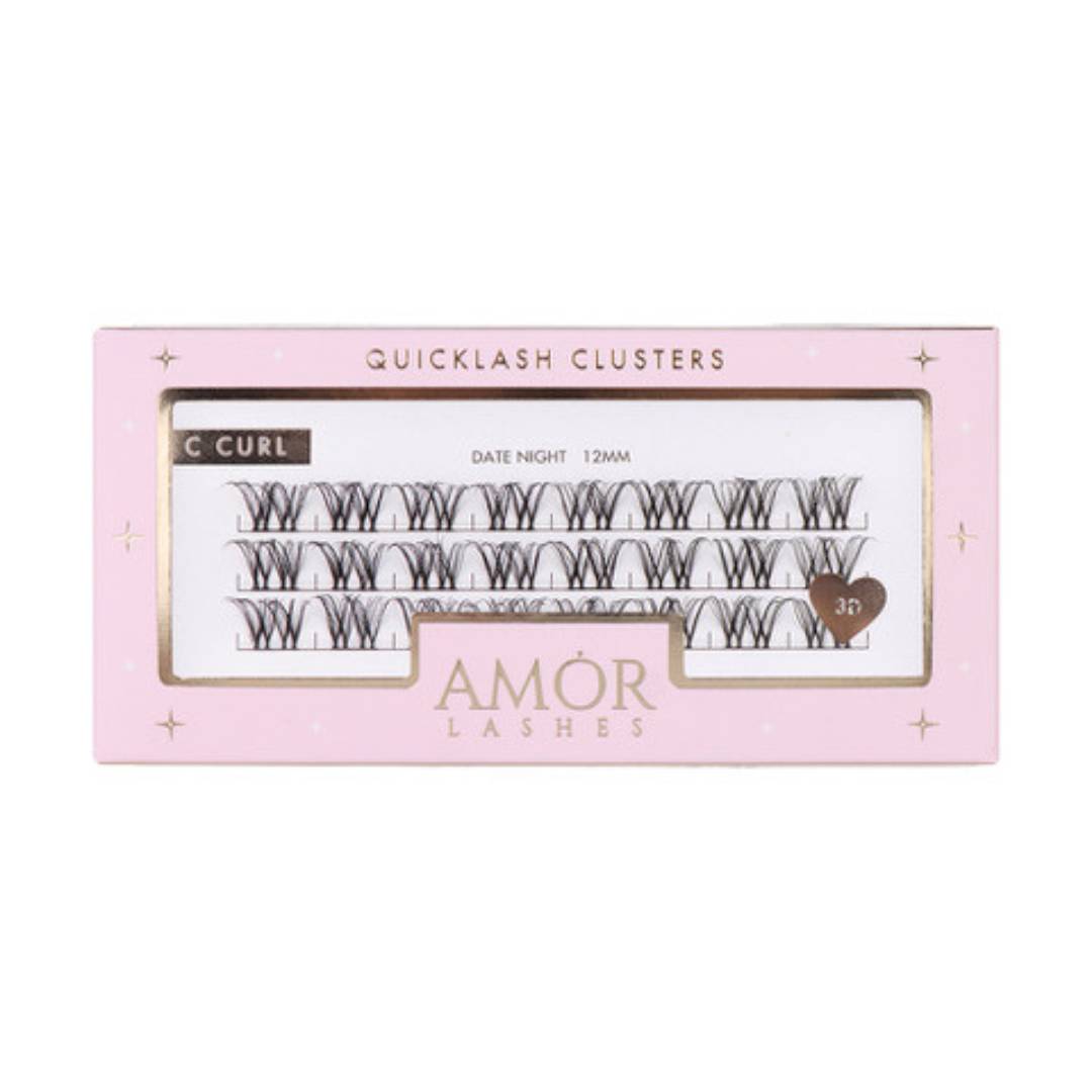 Amor Lashes DIY Lashes Date Night - C Curl Clusters 16mm