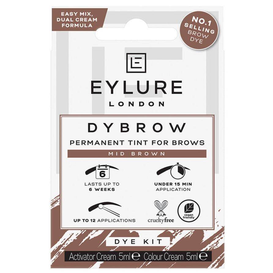 Eylure Dybrow Permanent Eyebrow Tint Vegan Friendly Formula - Mid Brown