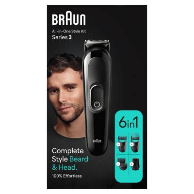 Braun All-In-One Style Kit Series 3 MGK3410, 6-in1 Kit For Beard, Hair &  More