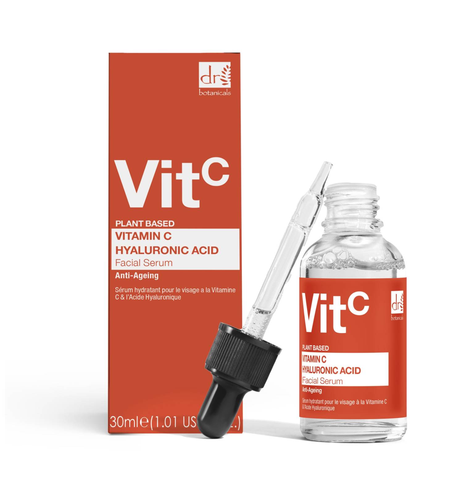 Dr Botanicals Vitamin C & Hyaluronic Eye Hydrating Facial Serum 30ml