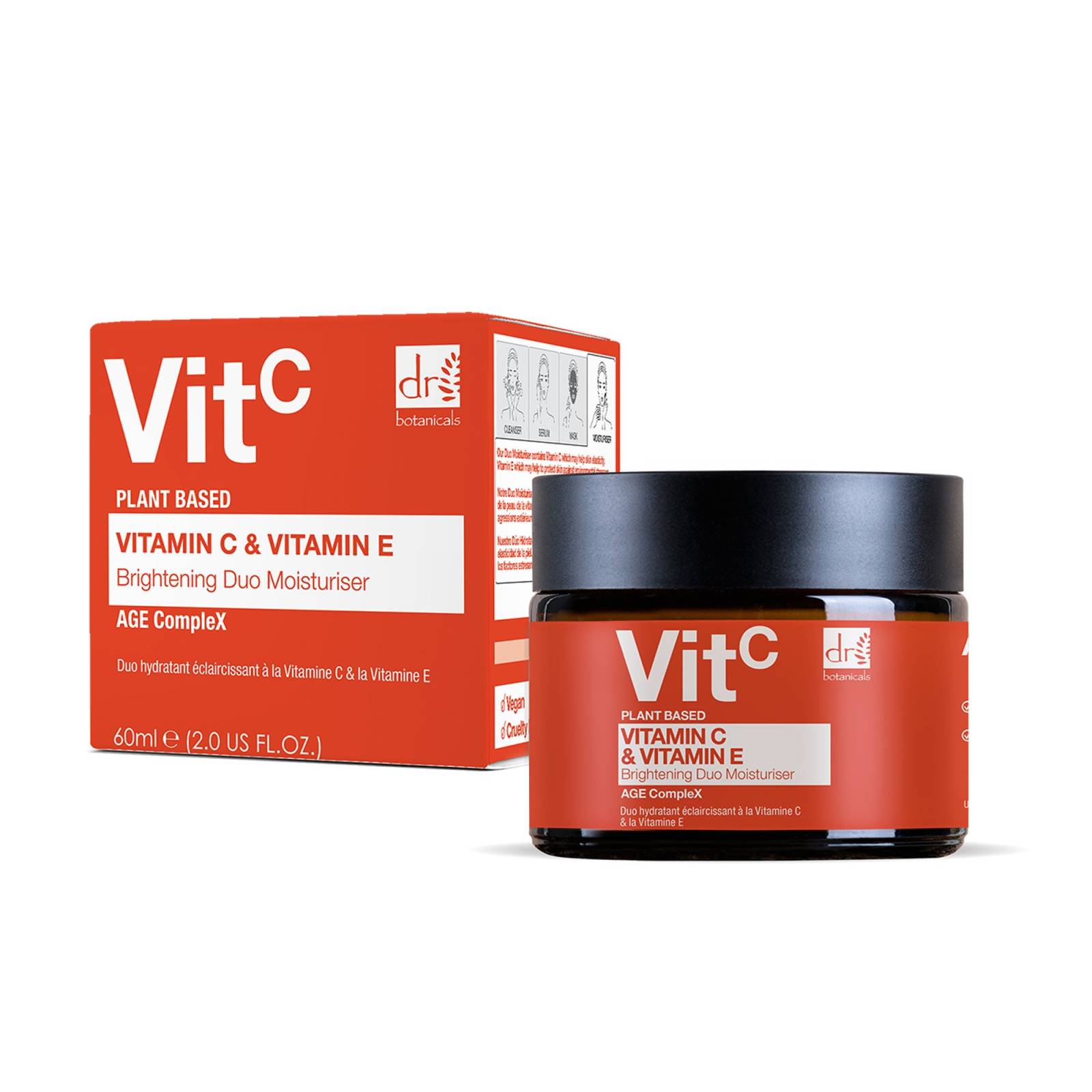 Dr Botanicals Vitamin C & Vitamin E Brightening Duo Moisturiser 60ml