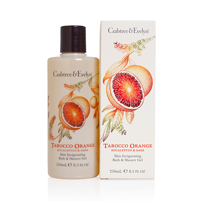 Crabtree & Evelyn Tarocco Orange, Eucalyptus & Sage Skin Invigorating Bath & Shower Gel 250ml