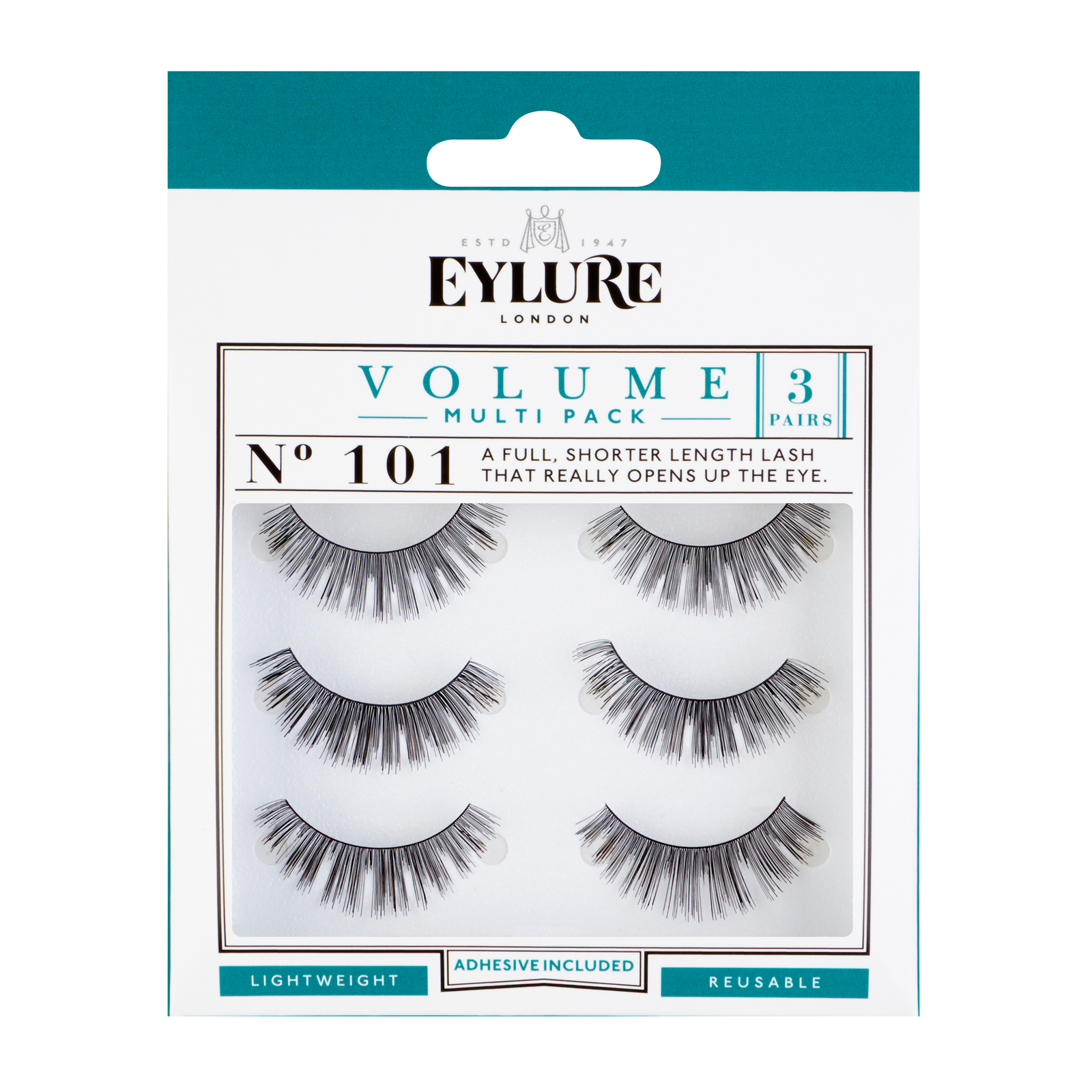 Eylure Strip Eyelashes Volume No. 101 Multipack x 3 - Feelunique