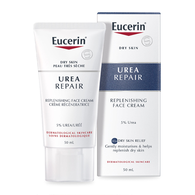 Mirakuløs Mose ovn Eucerin Dry Skin Replenishing Face Cream 5% Urea 50ml