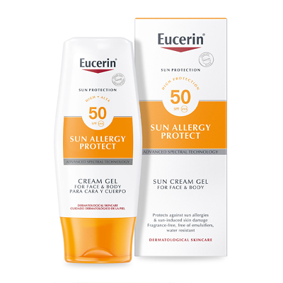 Editor De onze stimuleren Eucerin Sun Allergy Protection Sun Creme-Gel SPF50 150ml - Feelunique