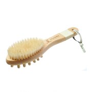 Hydrea London Combination Bath Massage Brush With Wooden Pegs Natural Bristles hydrea london kopen in de aanbieding