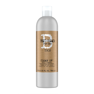 Bed Head for Men by Tigi Clean Up Mens Daily Shampoo for Normal Hair 750ml  | FEELUNIQUE