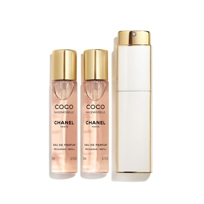 CHANEL Coco Mademoiselle Eau De Parfum Twist and Spray 3 x 20ml