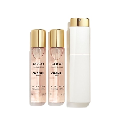 CHANEL Coco Mademoiselle Eau De Toilette Twist and Spray 3 x 20ml