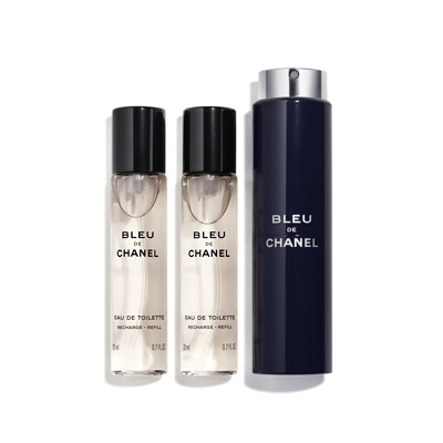 CHANEL Bleu De Chanel Eau De Toilette Refillable Travel Spray 3 x
