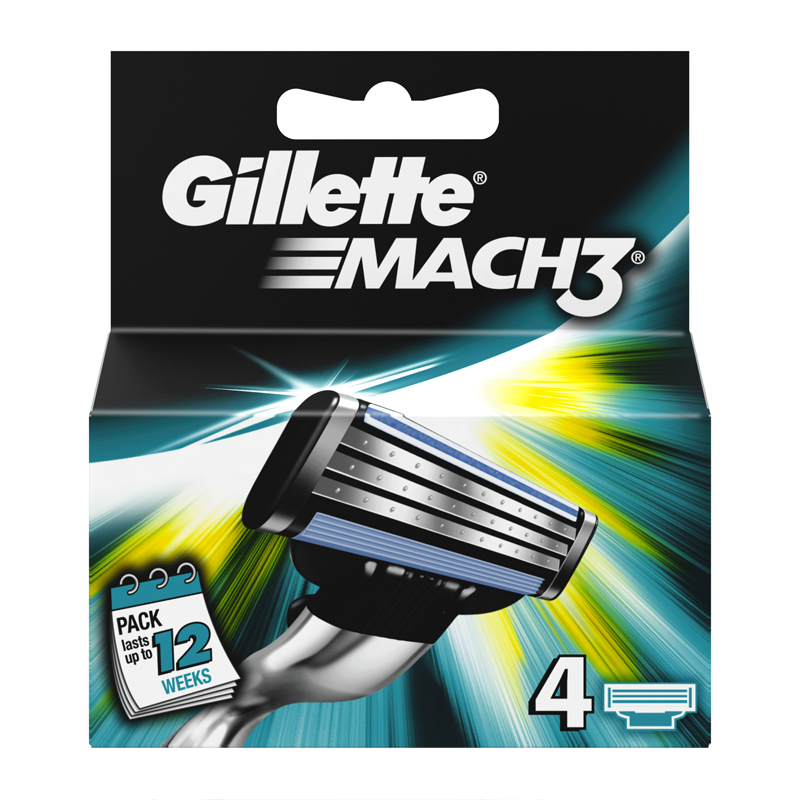 Gillette Mach 3 Blades x 4 - Feelunique