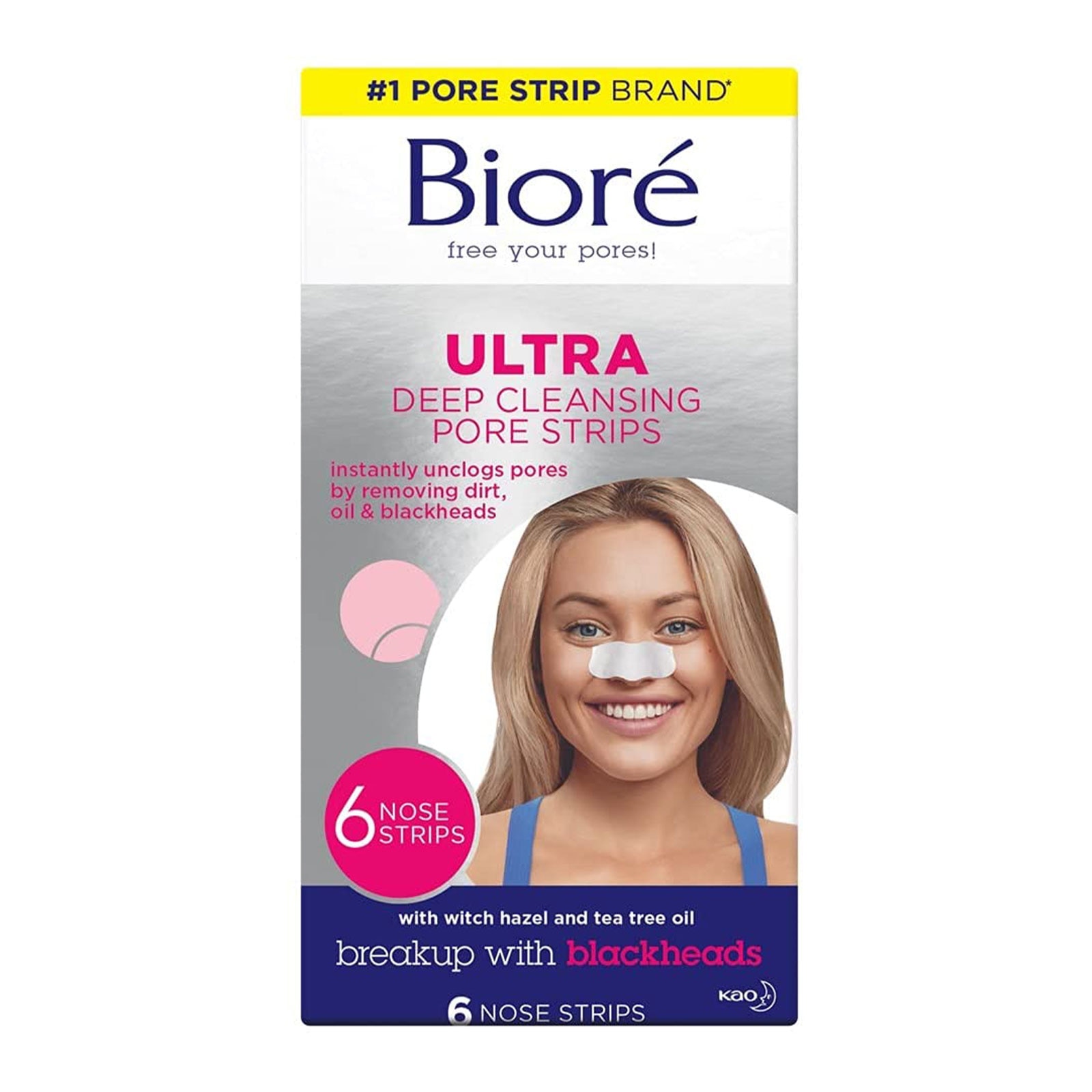 Biore Ultra Deep Cleansing Pore Strips 6 Nose Strips FEELUNIQUE