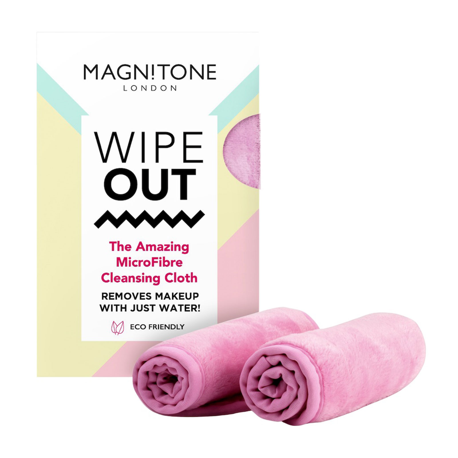 Magnitone London WipeOut! The Amazing MicroFibre Cleansing Cloth Pink x 2