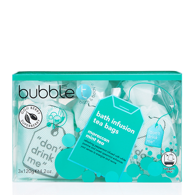 Bubble T Bath & Body Bath Infusion Tea Bags Moroccan Mint Tea 3 x 120g