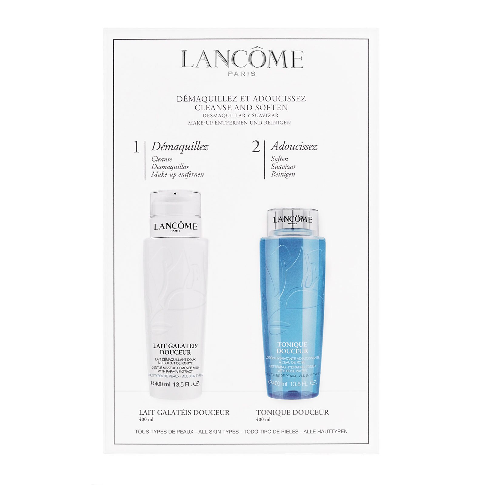 Lancôme Duo Douceur Cleanser & Toner 400ml Feelunique