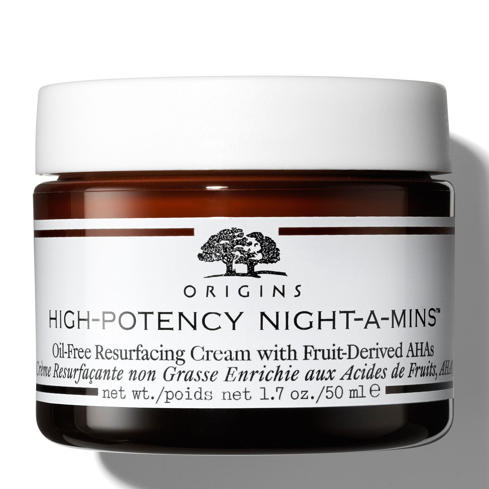 Origins High-Potency Night-a-Mins Oil-Free Resurfacing Cream with Fruit-Derived AHAs 50ml